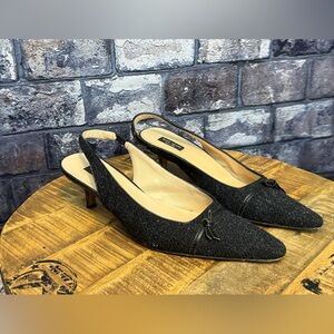 Kate Spade Sling Back Kitten Heels size 8 Made in Italy